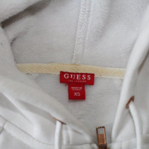 Guess white zip-up hoodie - Picture 3 of 3